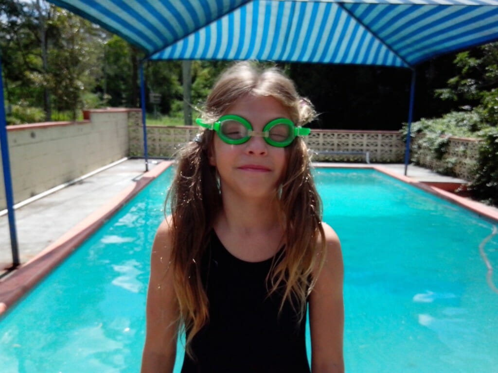 Catherine at the Pool